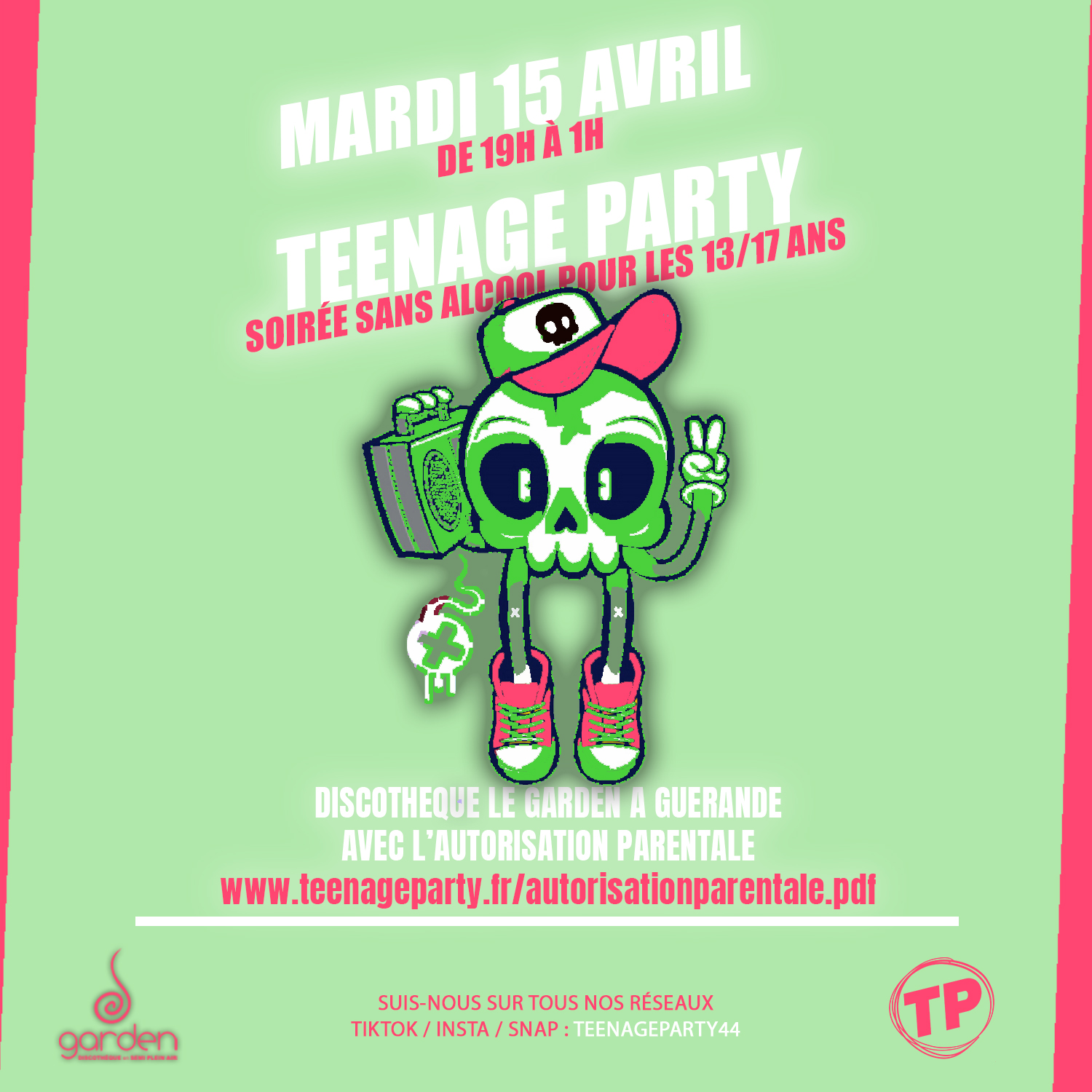 Mardi 15 Avril - Teenage Party